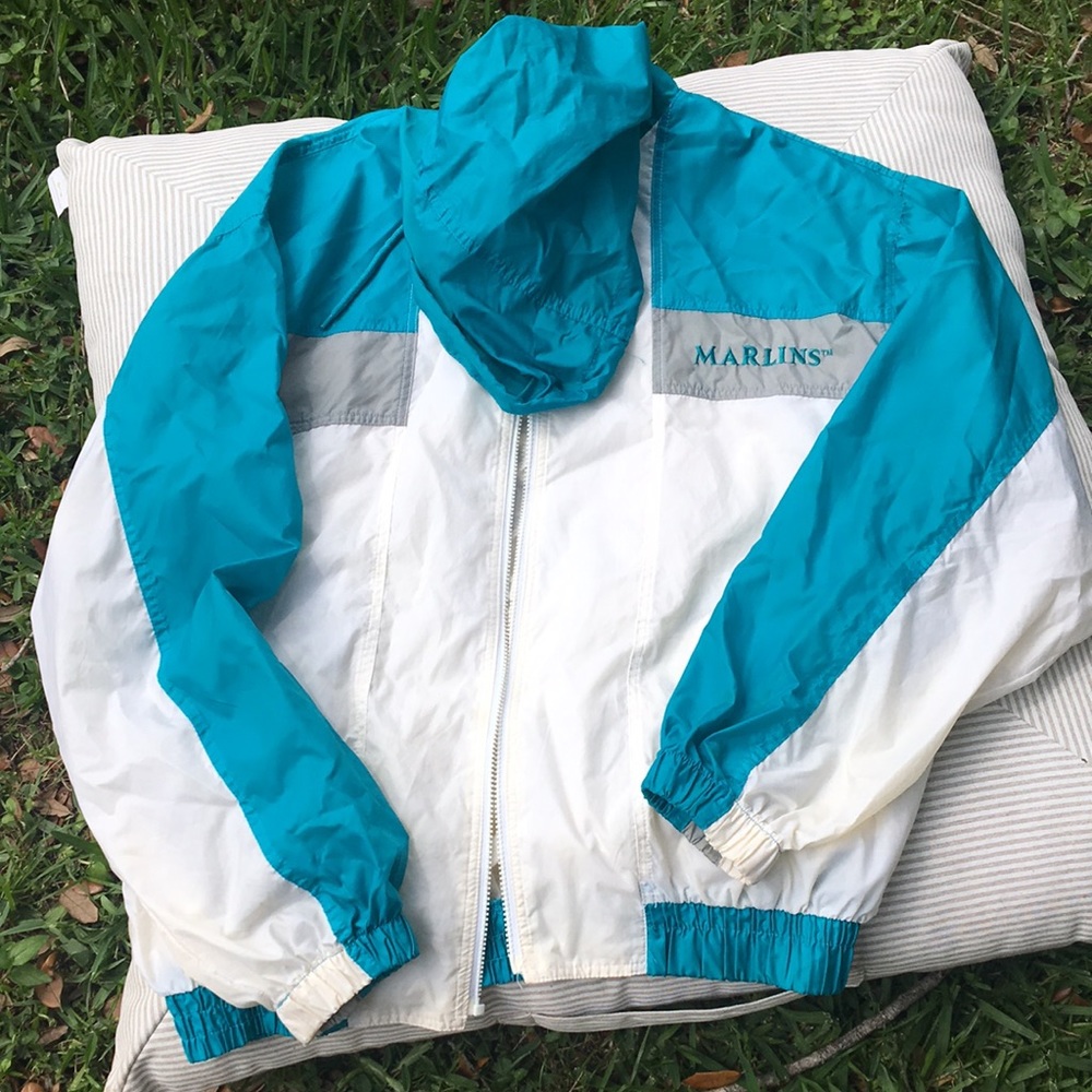 THROWBACK ‼️ Florida Marlins Windbreaker (XL)
